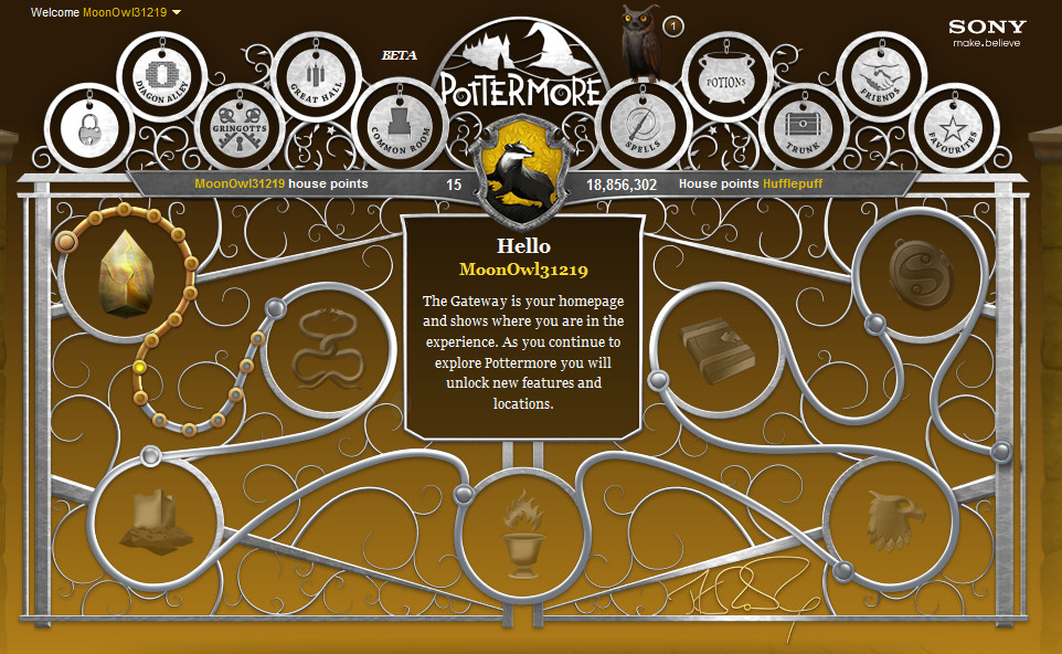 Pottermore – Harry Potter Game Experience